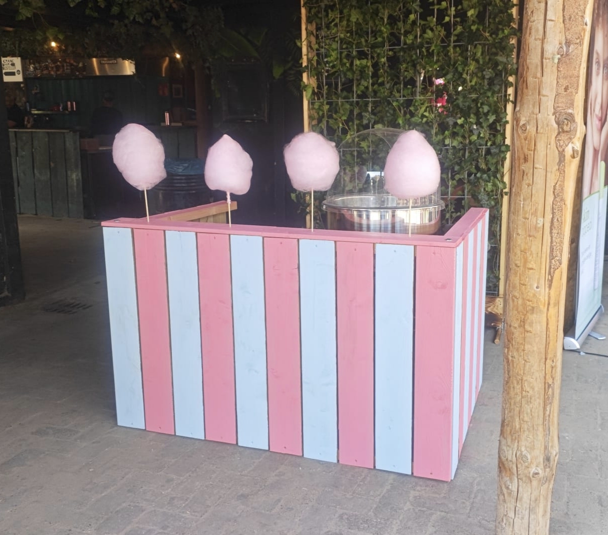 suikerspinkraam voorkant