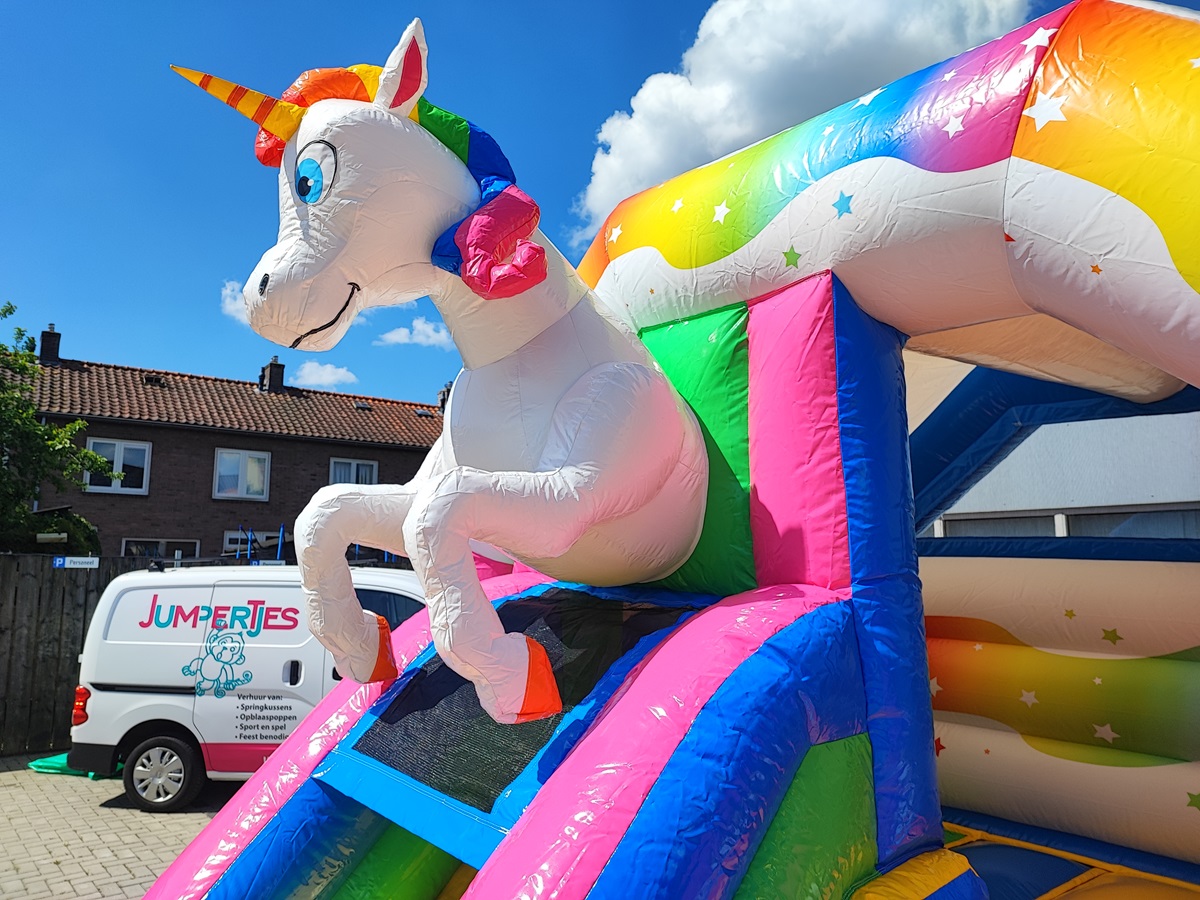 Unicorn springkussen huren Soest