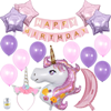 Unicorn verjaardag versieringspakket (zelf te decoreren)