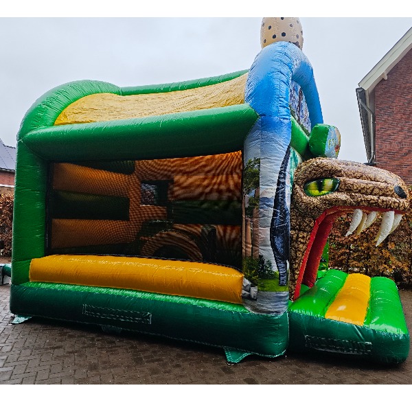 Dino binnenkant Dino thema springkussen huren