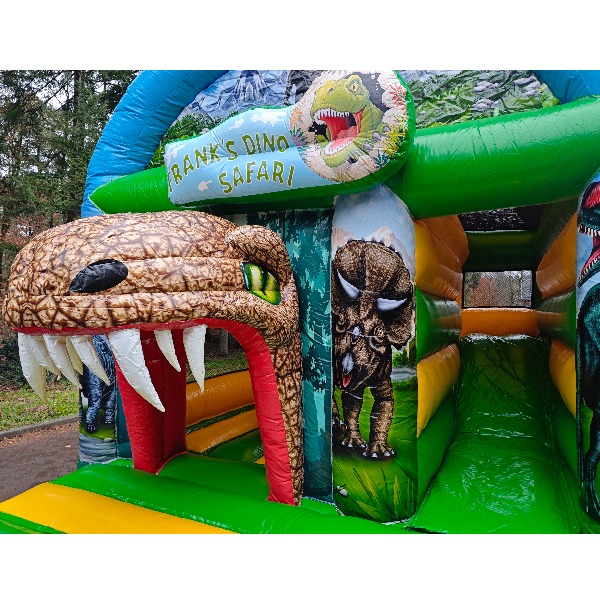 Dino springkussen binnen Dinosaurus springkussen huren